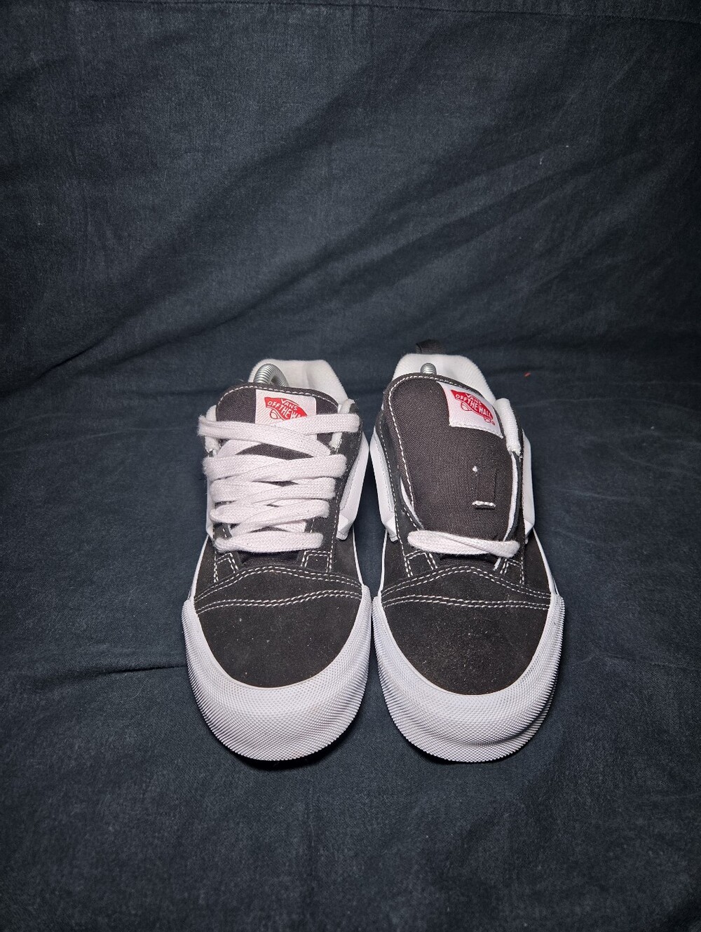 Vans Knu Skool Skate Shoes Womens Sz 7 Black Sneakers Skateboarding. - Picture 4 of 9